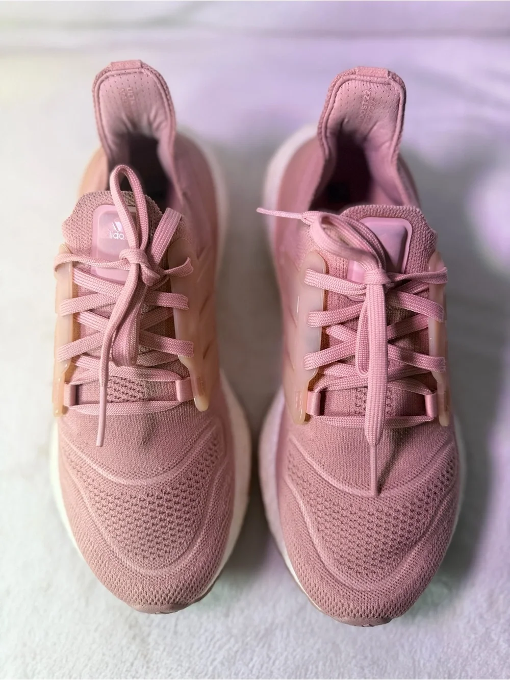 adidas Women’s Pink Knit Running Sneaker